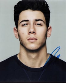 Nick Jonas signed photo