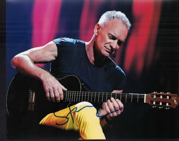 Sting signed photo