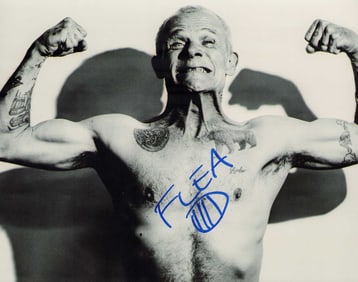 Flea signed photo