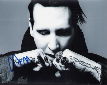 Marilyn Manson signed photo