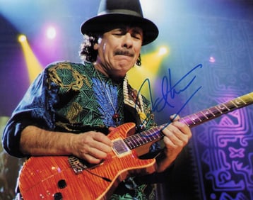 Carlos Santana signed photo
