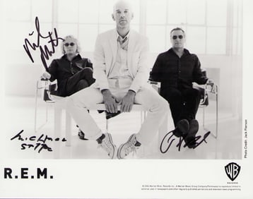 REM signed photo