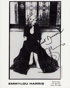 Emmylou Harris signed photo