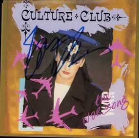 Boy George Culture Club signed 45rpm picture sleeve with record