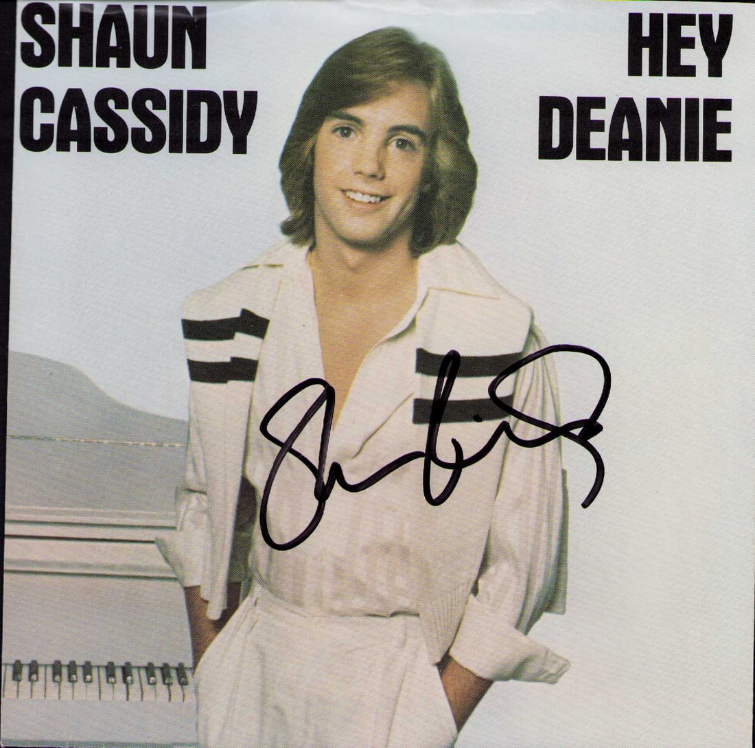 Shaun Cassidy signed 45rpm picture sleeve with record (1 of 1)