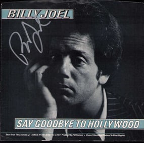 Billy Joel signed 45rpm picture sleeve with record