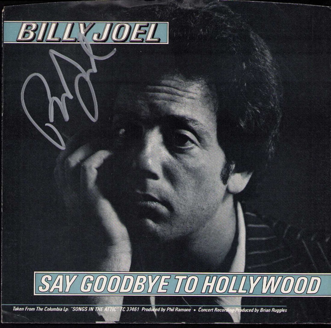 Billy Joel signed 45rpm picture sleeve with record (1 of 1)