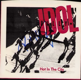 Billy Idol signed 45rpm picture sleeve with record