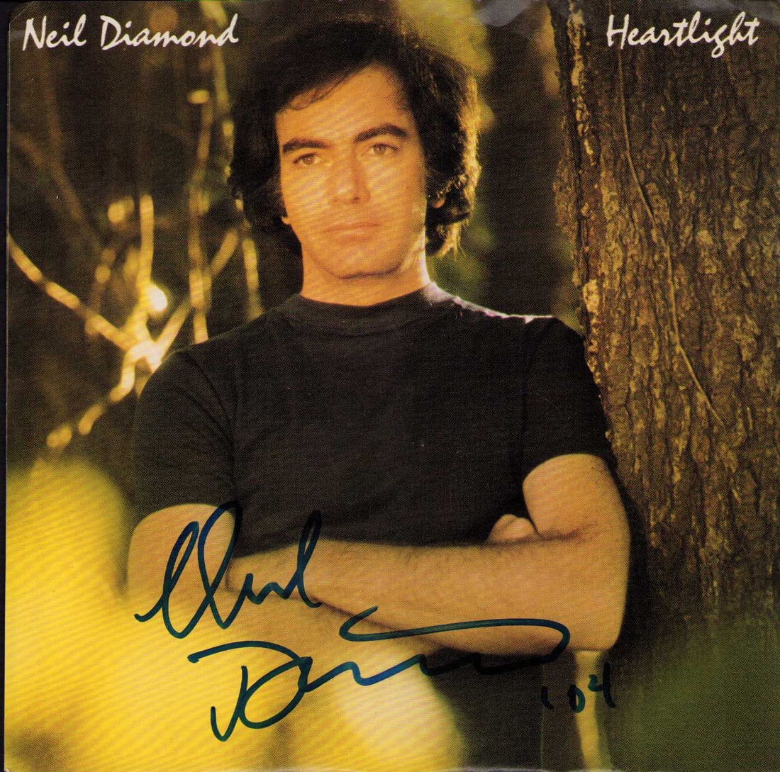 Neil Diamond signed 45rpm picture sleeve with record (1 of 1)