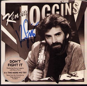 Kenny Loggins signed 45rpm picture sleeve and record