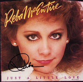 Reba McEntire signed 45rpm picture sleeve and record