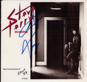 Steve Perry signed 45rpm picture sleeve and record