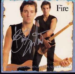 Bruce Springsteen signed 45rpm picture sleeve and record