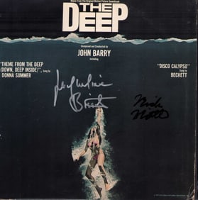 Jacqueline Bissett THE DEEP signed soundtrack LP