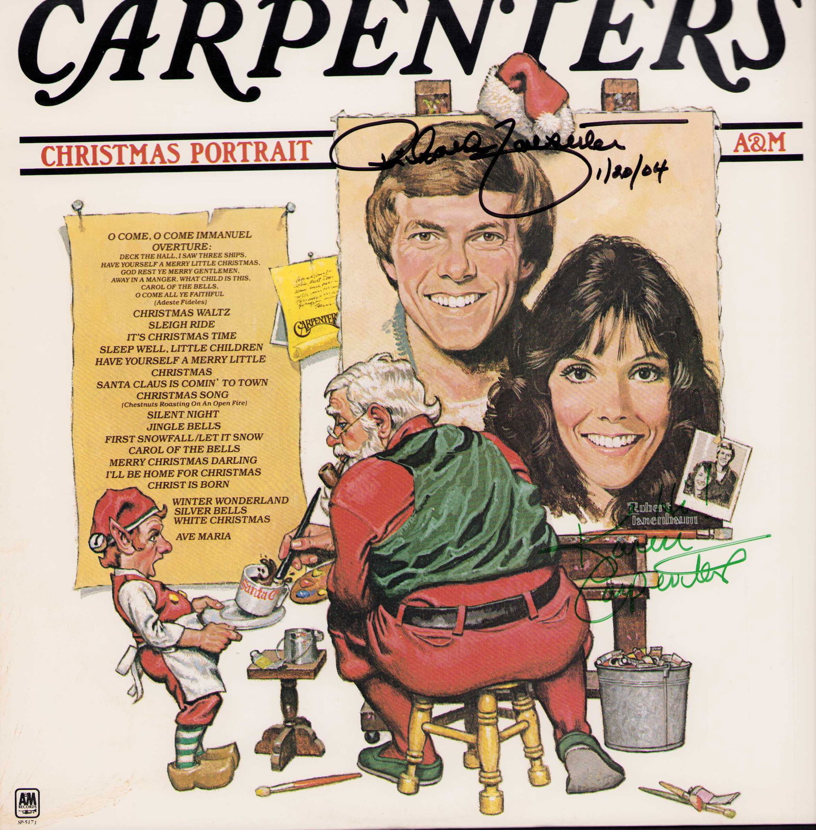 The Carpenters signed LP (1 of 1)