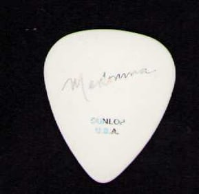 Madonna rare stage used guitar pick