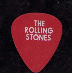 Keith Richards stage used guitar pick
