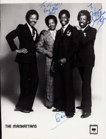The Manhattens signed photo