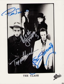The Clash signed photo