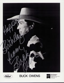 Buck Owens signed photo
