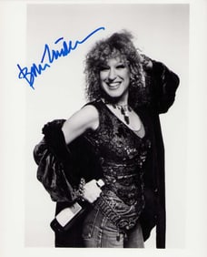 Bette Midler signed photo