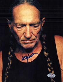 Willie Nelson signed photo