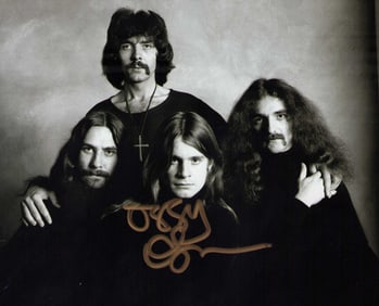 Ozzy Osbourne signed photo