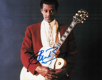 Chuck Berry signed photo