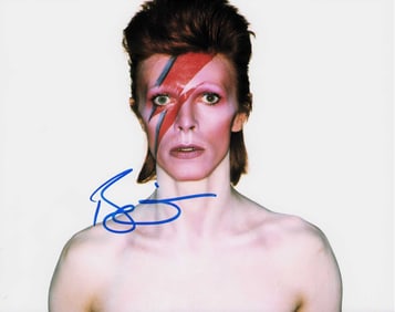 David Bowie signed photo