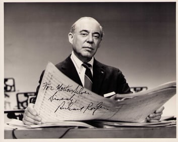 Richard Rodgers signed photo