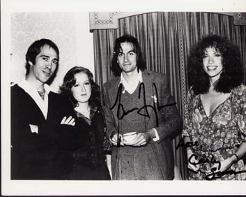 James Taylor and Carly Simon signed photo