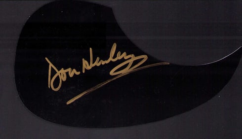 Don Henley signed acoustic pickguard