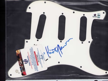 Kris Kristofferson signed strat style electric pickguard