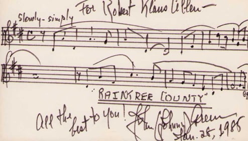Johnny Greene Raintree Country AMQS