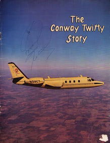 Conway Twitty signed concert program