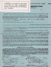 DR HOOK Dennis Loccieri signed contract