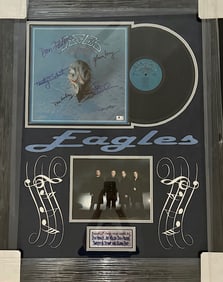 The Eagles signed LP Framed
