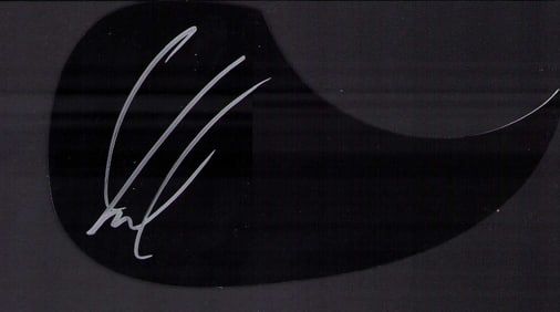 Kid Rock signed acoustic pickguard