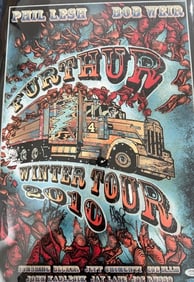 Bob Weir and Phil Lesh signed Grateful Dead concert poster