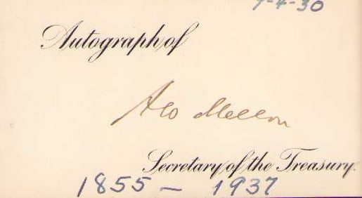 George Mellon signature