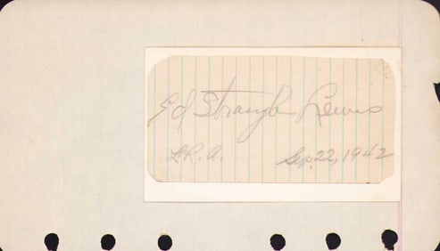 Ed the Strangler Lewis signature