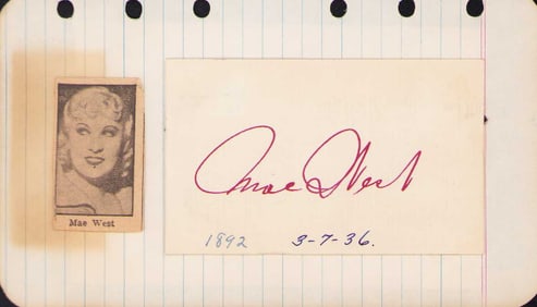 Mae West signature