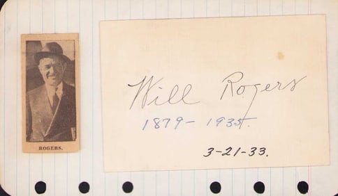 Will Rogers signature