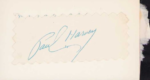 Paul Harvey signature