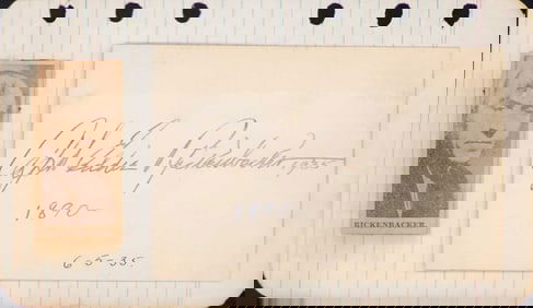 Captain Eddie Rickenbacker signature