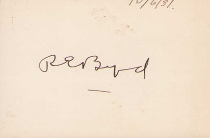 R E Byrd signature