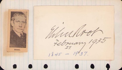 Elihu Root signature