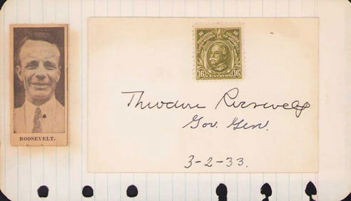 Theodore Roosevelt Jr signature