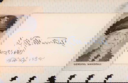 General George C Marshall signature