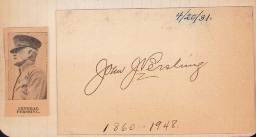 General John Pershing signature